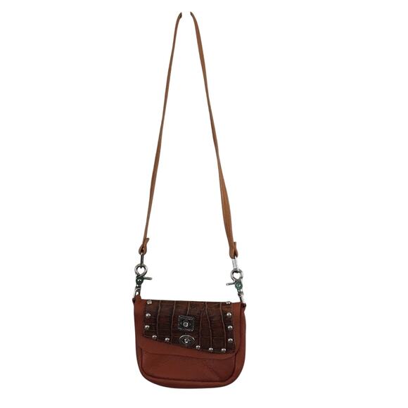 Abbie Caplin Brown Leather Crossbody Bag - Picture 1 of 14